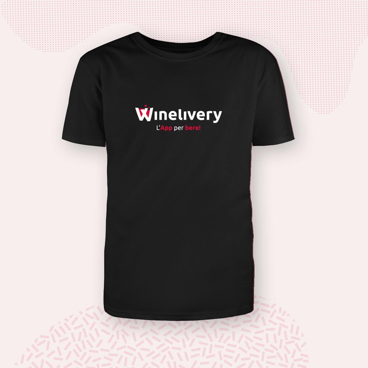 Winelivery black T-shirt