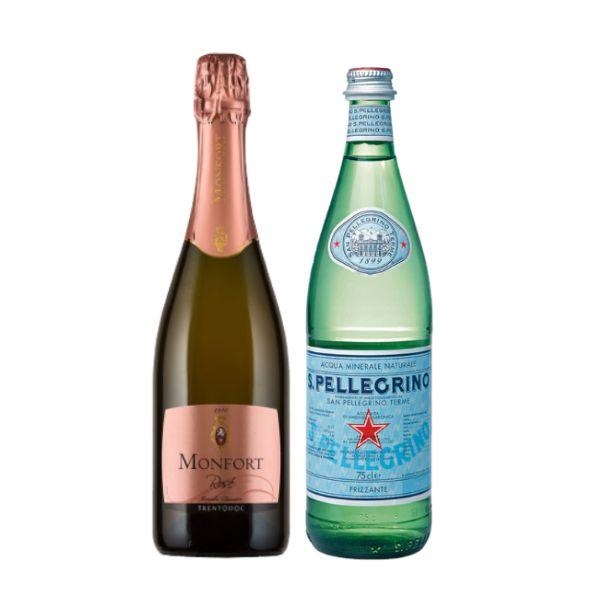 Trento DOC Rosè Brut con S.Pellegrino