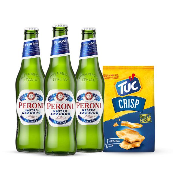 Kit Aperitivo - Peroni Nastro Azzurro e Tuc Crisp Original