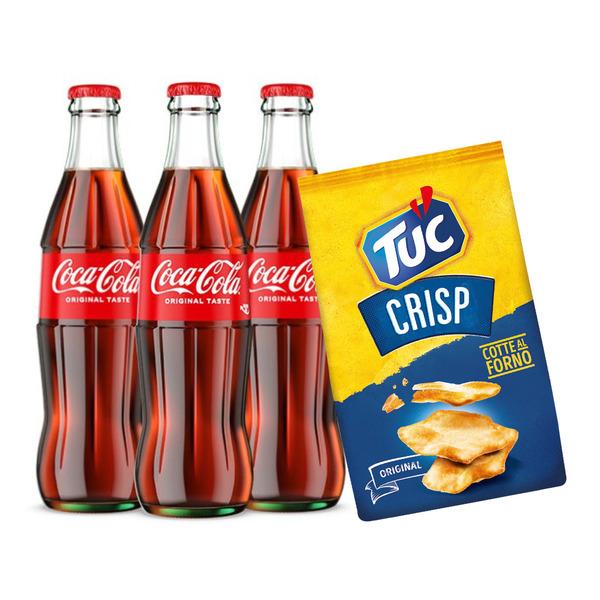 Kit Aperitivo - Coca-Cola Original Taste e Tuc Crisp Original