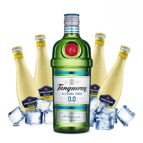 Tanqueray 0.0 Gin Lemon Analcolico - Kit per 10 persone