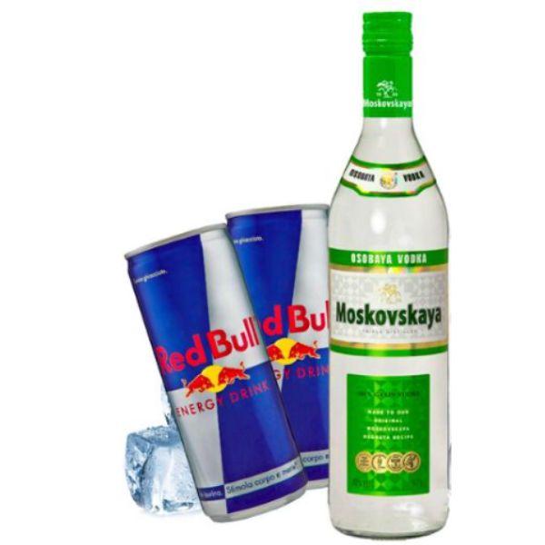 Moskovskaya - Vodka Red Bull Kit - per 10 persone