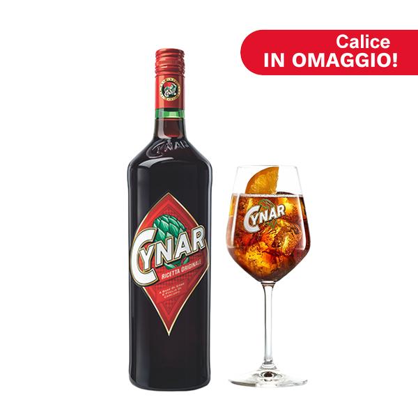 Cynar (70 cl) con Calice Cynar Spritz in Omaggio!